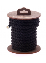 Черная хлопковая веревка для бондажа на катушке - 5 м. - Crazy Handmade - купить с доставкой в Москве