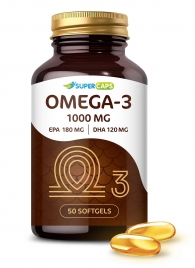 Пищевая добавка SuperCaps OMEGA-3 - 50 капсул (1000 мг) - SuperCaps - купить с доставкой в Москве