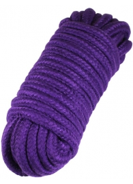 Фиолетовая верёвка для бондажа и декоративной вязки - 10 м. - Eroticon - купить с доставкой в Москве