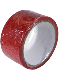 Красный скотч для связывания Bondage Tape - 15 м. - Eroticon - купить с доставкой в Москве