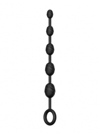 Черная анальная цепочка №03 Anal Chain - 30 см. - Erozon
