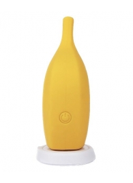 Желтый перезаряжаемый вибратор Ba-banana - 8,2 см. - CNT