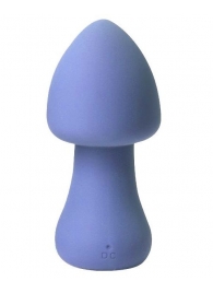 Голубой перезаряжаемый клиторальный стимулятор-грибочек Parasol Mushroom - CNT