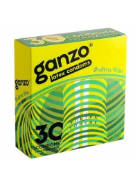Ультратонкие презервативы Ganzo Ultra thin - 30 шт. - Ganzo - купить с доставкой в Москве