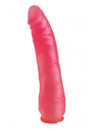 Реалистичная насадка Harness розового цвета - 17 см. - LOVETOY (А-Полимер) - купить с доставкой в Москве