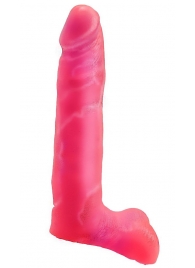 Розовая насадка-фаллос для трусиков Harness - 16,5 см. - LOVETOY (А-Полимер) - купить с доставкой в Москве