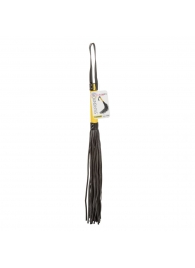 Черная плеть с желтой рукоятью Boundless Flogger - 69,25 см. - California Exotic Novelties - купить с доставкой в Москве