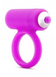 Лиловое эрекционное кольцо с вибрацией - Pink Vibe - в Москве купить с доставкой