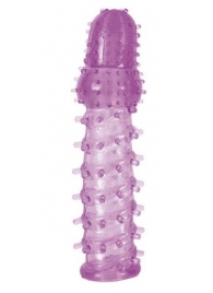 Фиолетовая насадка, удлиняющая половой член, BIG BOY - 13,5 см. - Toyfa Basic - в Москве купить с доставкой