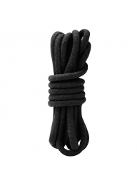 Черная хлопковая веревка для связывания - 3 м. - Lux Fetish - купить с доставкой в Москве