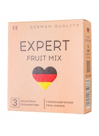 Ароматизированные презервативы EXPERT Fruit Mix - 3 шт. - Expert - купить с доставкой в Москве