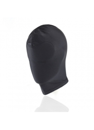 Черный текстильный шлем без прорезей для глаз - Notabu - купить с доставкой в Москве