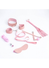 Эротический БДСМ-набор из 8 предметов в нежно-розовом цвете - Сима-Ленд - купить с доставкой в Москве