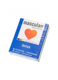 Презервативы с пупырышками Masculan Dotted - 3 шт. - Masculan - купить с доставкой в Москве