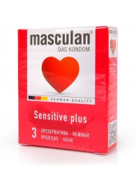 Презервативы Masculan Sensitive plus - 3 шт. - Masculan - купить с доставкой в Москве