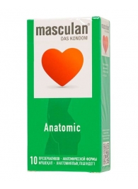 Презервативы анатомической формы Masculan Anatomic - 10 шт. - Masculan - купить с доставкой в Москве