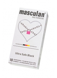 Ультрапрочные презервативы Masculan Ultra Safe Black - 10 шт. - Masculan - купить с доставкой в Москве