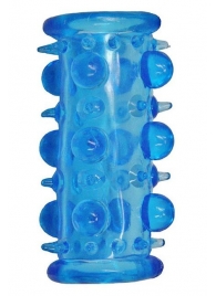 Голубая насадка с шипами и шишечками LUST CLUSTER - Dream Toys - #SOTBIT_REGIONS_UF_V_REGION_NAME# купить с доставкой