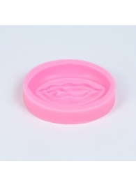 Розовая силиконовая форма в виде вульвы - Сима-Ленд - купить с доставкой в Москве