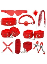 Красный БДСМ-набор «Оки-Чпоки» из 11 предметов - Сима-Ленд - купить с доставкой в Москве