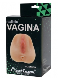 Телесный мастурбатор Realistic Vagina - вагина и анус - Eroticon - #SOTBIT_REGIONS_UF_V_REGION_NAME# купить с доставкой