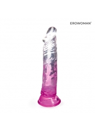 Розовый гибкий фаллоимитатор - 20,5 см. - Bior toys