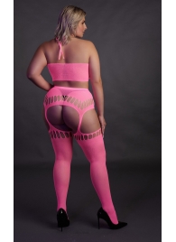 Розовый неоновый комплект белья +size - Shots Media BV купить с доставкой