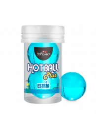 Лубрикант на масляной основе Hot Ball Plus с охлаждающим эффектом (2 шарика по 3 гр.) - HotFlowers - купить с доставкой #SOTBIT_REGIONS_UF_V_REGION_NAME#