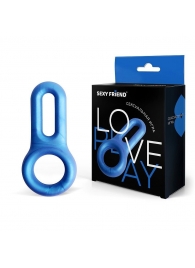 Голубое эрекционное кольцо с петлёй - Bior toys - в Москве купить с доставкой