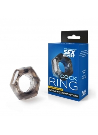 Дымчатое эрекционное кольцо в форме гайки - Sex Expert - в Москве купить с доставкой