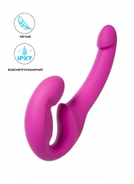Розовый безремневой страпон Share Lite - Fun Factory - купить с доставкой в Москве