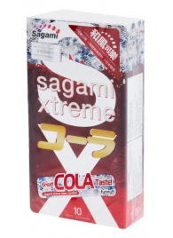Ароматизированные презервативы Sagami Xtreme COLA - 10 шт. - Sagami - купить с доставкой в Москве