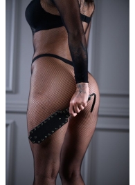 Кожаная шлепалка Sex Game с заклепками - 33 см. - БДСМ Арсенал - купить с доставкой в Москве
