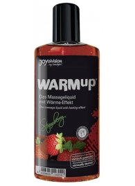 Разогревающее масло WARMup Strawberry - 150 мл. - Joy Division - купить с доставкой #SOTBIT_REGIONS_UF_V_REGION_NAME#