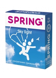 Ультратонкие презервативы SPRING SKY LIGHT - 3 шт. - SPRING - купить с доставкой в Москве