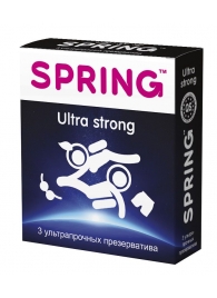 Ультрапрочные презервативы SPRING ULTRA STRONG - 3 шт. - SPRING - купить с доставкой в Москве