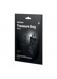Черный мешочек для хранения игрушек Treasure Bag L - Satisfyer - купить с доставкой в Москве