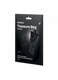 Черный мешочек для хранения игрушек Treasure Bag XL - Satisfyer - купить с доставкой в Москве