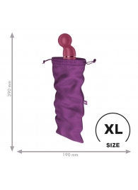 Фиолетовый мешочек для хранения игрушек Treasure Bag XL - Satisfyer - купить с доставкой в Москве