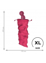 Розовый мешочек для хранения игрушек Treasure Bag XL - Satisfyer - купить с доставкой в Москве
