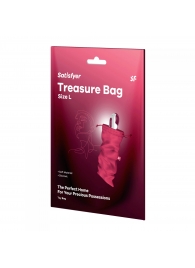 Розовый мешочек для хранения игрушек Treasure Bag L - Satisfyer - купить с доставкой в Москве