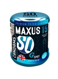 Презервативы Maxus G spot с двойной спиралью - 15 шт. - Maxus - купить с доставкой #SOTBIT_REGIONS_UF_V_REGION_NAME#