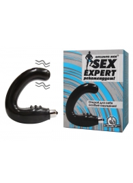 Чёрный массажёр простаты серии Sex Expert - Bior toys - #SOTBIT_REGIONS_UF_V_REGION_NAME# купить с доставкой