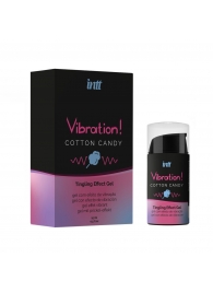 Жидкий вибратор Vibration Cotton Candy с ароматом сахарной ваты - 15 мл. - INTT - купить с доставкой в Москве