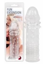 Прозрачная насадка на пенис Fun Extension - 16 см. - Orion - в Москве купить с доставкой