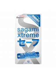 Презервативы Sagami Xtreme Ultrasafe с двойным количеством смазки - 10 шт. - Sagami - купить с доставкой в Москве