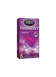 Презервативы с рёбрышками Domino Harmony - 6 шт. - Domino - купить с доставкой в Москве