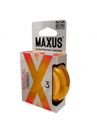 Презервативы анатомической формы Maxus Sensual - 3 шт. - Maxus - купить с доставкой #SOTBIT_REGIONS_UF_V_REGION_NAME#