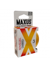 Презервативы анатомической формы Maxus Sensual - 3 шт. - Maxus - купить с доставкой #SOTBIT_REGIONS_UF_V_REGION_NAME#