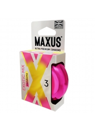 Ароматизированные презервативы Maxus Exotic Mix - 3 шт. - Maxus - купить с доставкой #SOTBIT_REGIONS_UF_V_REGION_NAME#